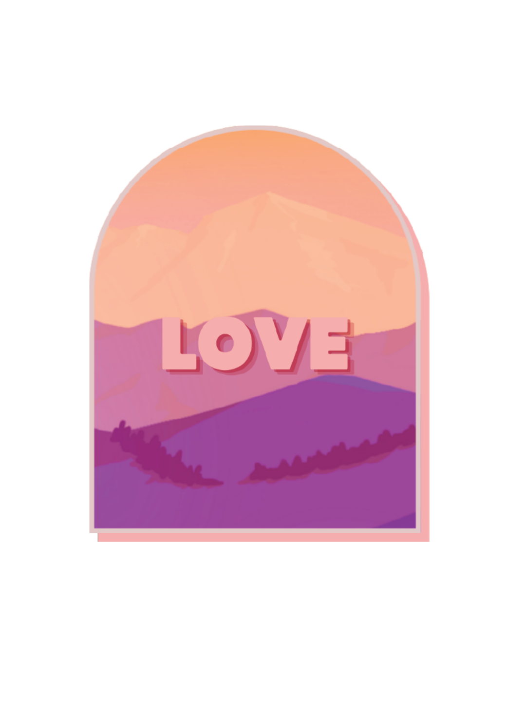 LOVE ARCH Sticker
